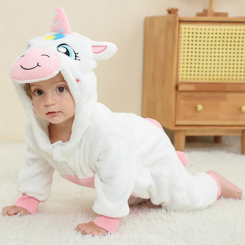 Cozy Baby Rompers | Adorable Winter Hooded Jumpsuits for Kids