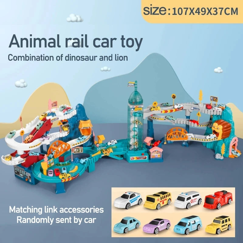 Electric Rail Car Dinosaur Adventure Toys | Interactive Fun for Kids