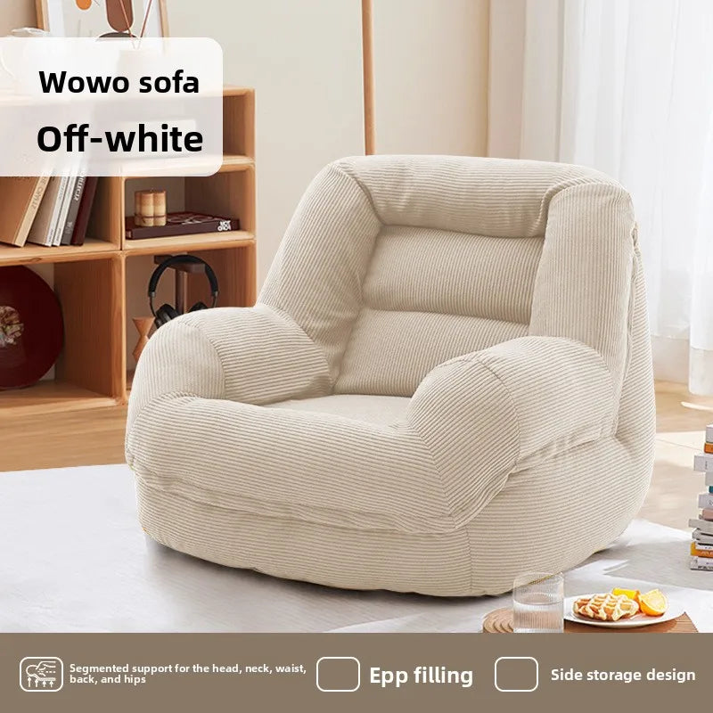 Cozy Lazy Sofa with Footstool | Perfect Winter Lounge Chair