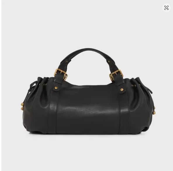 Bolso Tote Vintage de Cuero Lavado para Mujer | Elegante y de Gran Capacidad