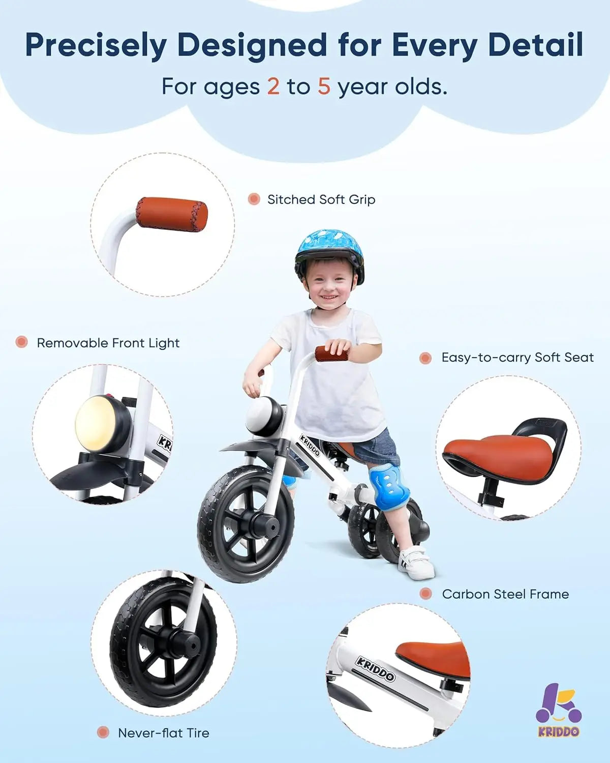 2-in-1 Kids Balance Bike and Tricycle | Safe & Fun for Ages 2-5