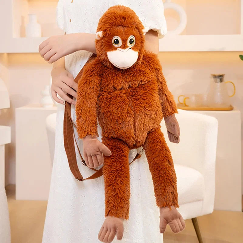 Cartoon Gorilla Plush Toy | Soft Stuffed Doll for Kids and Decor