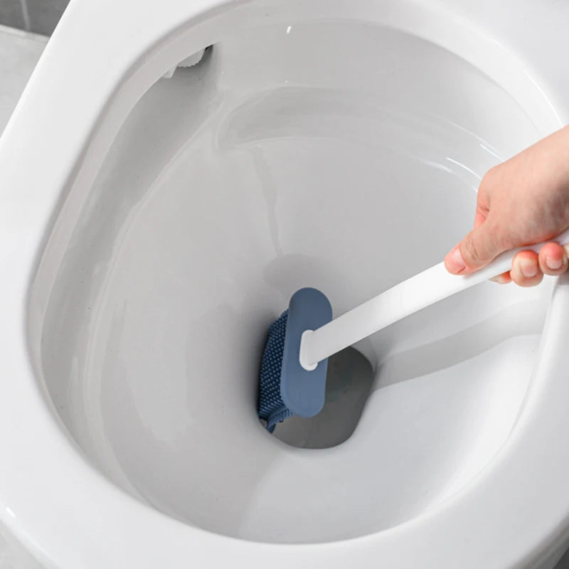 Wall Hanging Toilet Brush with Holder | Soft Bristles WC Cleaner