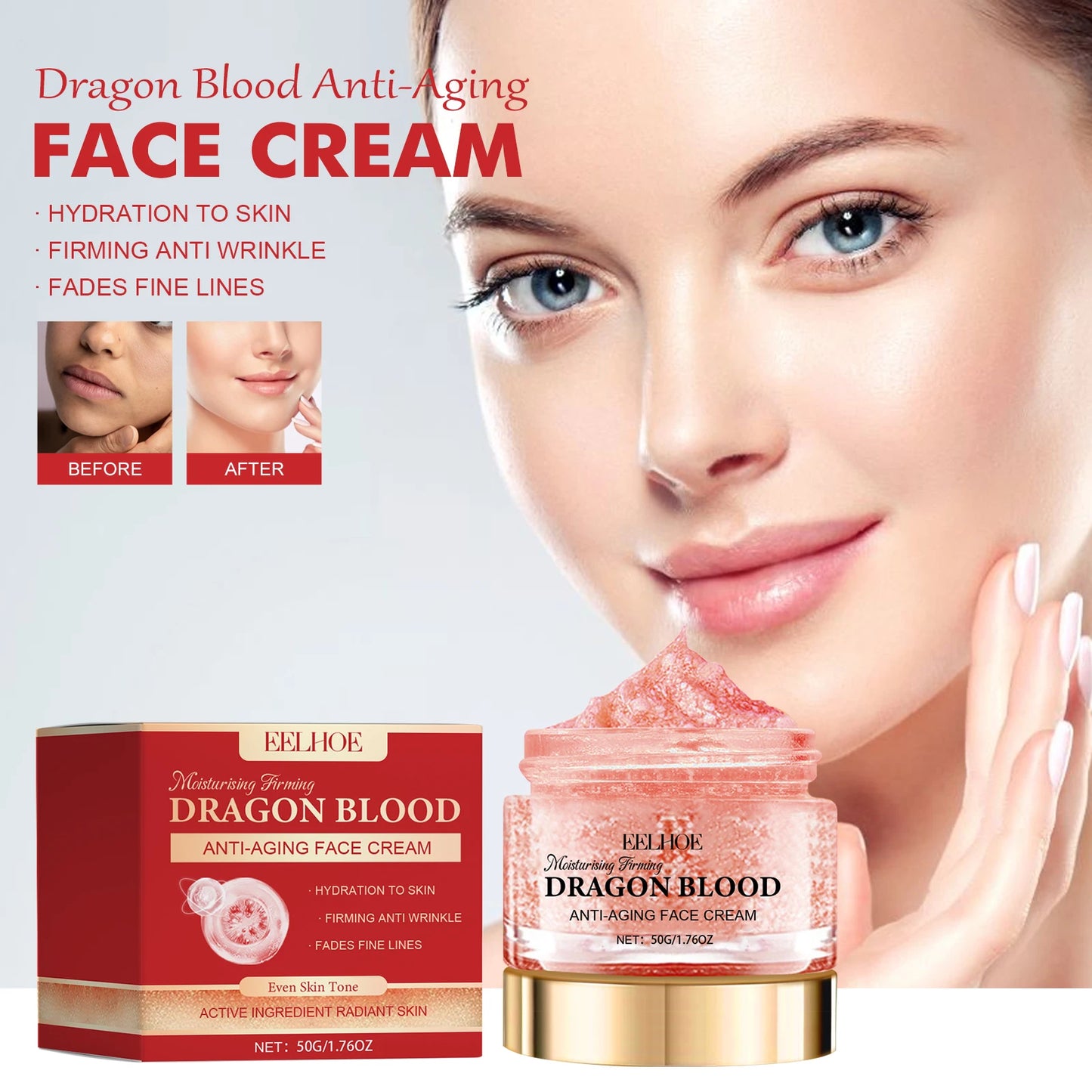 Dragon Blood Face Cream | Moisturizing & Pore Shrinking Rejuvenation