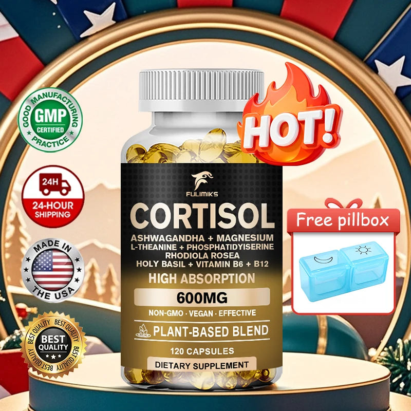 Premium Cortisol Softgel - Balance Stress & Boost Energy