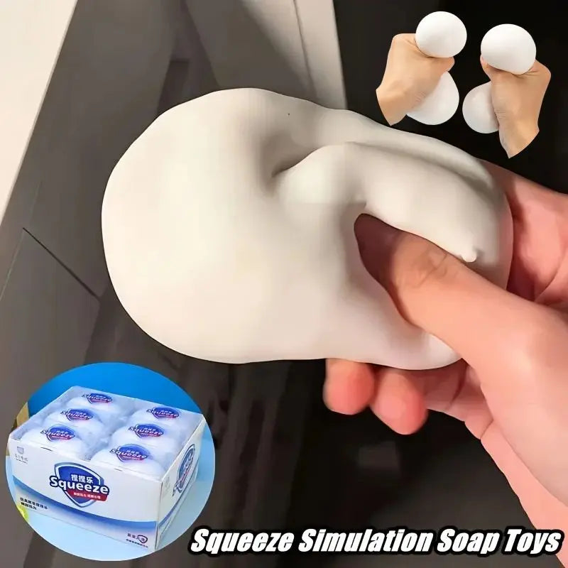 Squishy Soap Stress Relief Fidget Toy | Soft Anti-Anxiety Squeeze