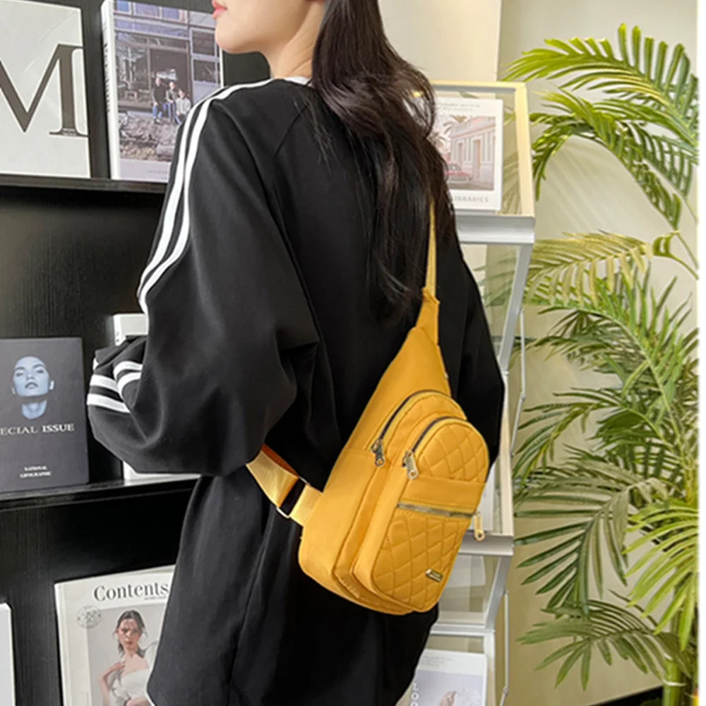 Waterproof Chest Bag for Women | Fashionable Anti-Theft Sling Backpack