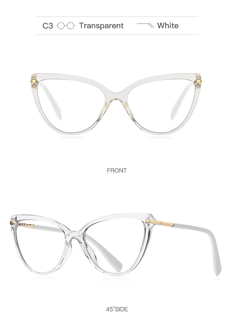 Chic Women's Cat Eye Prescription Glasses | Stylish & Functional