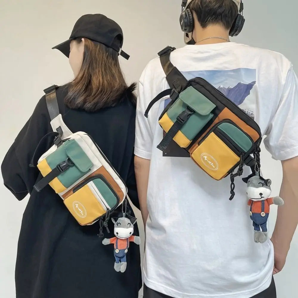 Multifunctional Nylon Chest Bag | Large Capacity Casual Sling Pack
