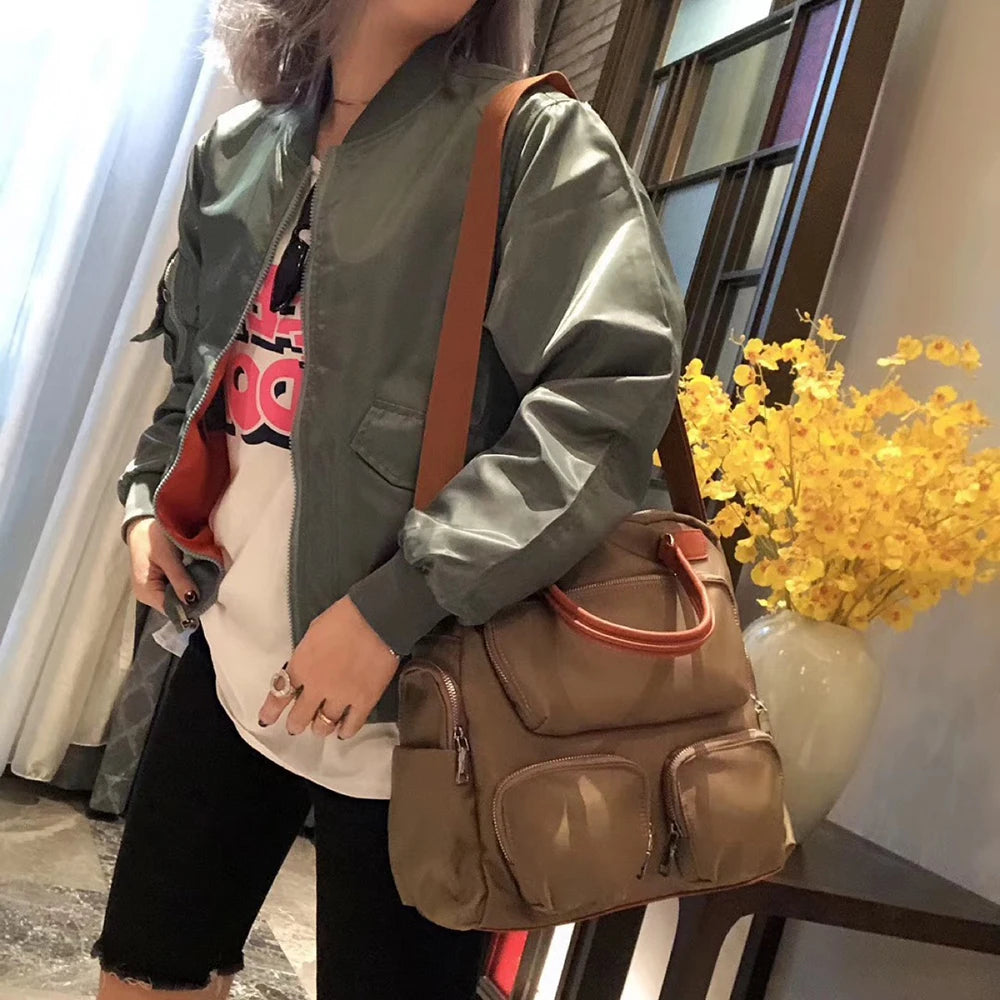 Unisex Korean Nylon Backpack | Versatile Travel & Casual Bag