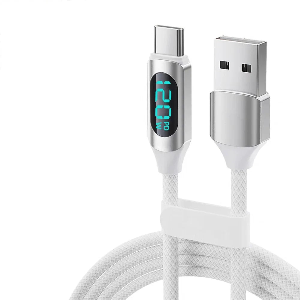120W Super Fast Type C Charging Cable | High-Speed Data Cord
