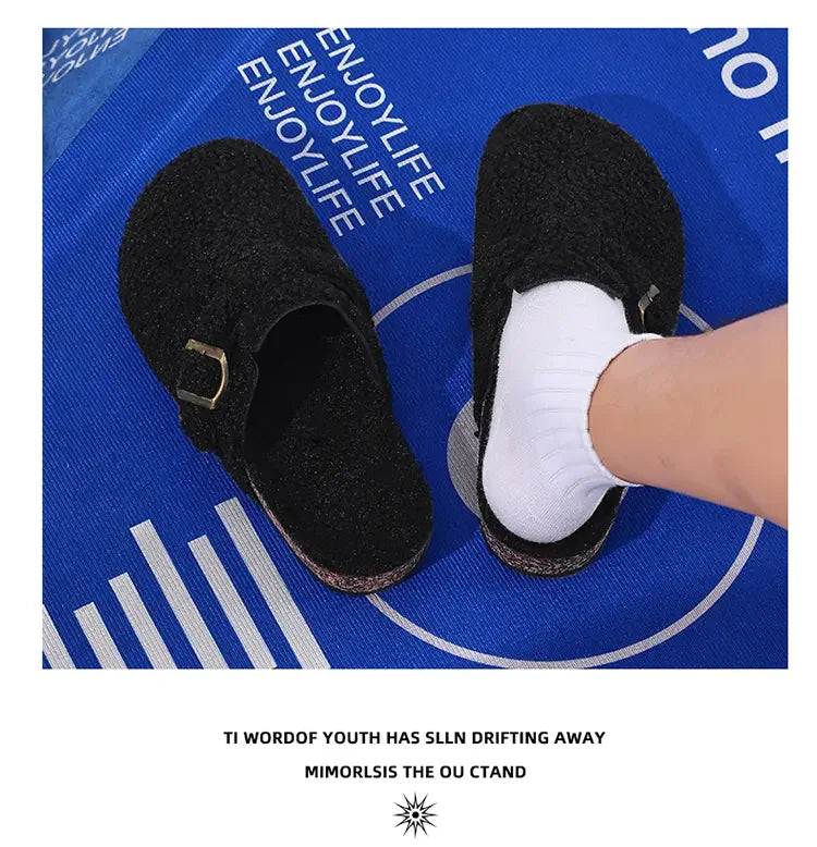 Cozy Unisex Plush Cotton Slippers | Non-Slip Winter House Shoes