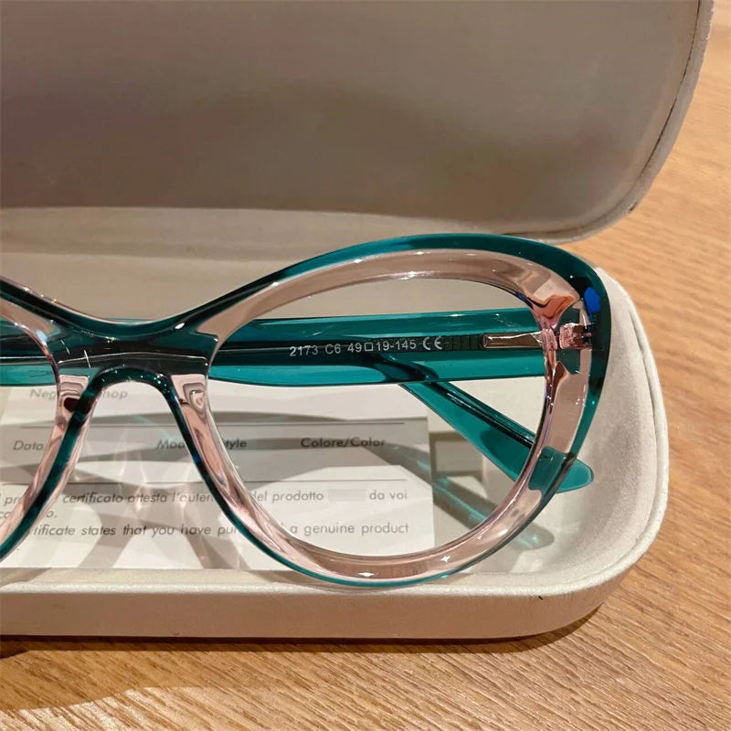 Trendy Women's Cat Eye Blue Light Blocking Reading Glasses