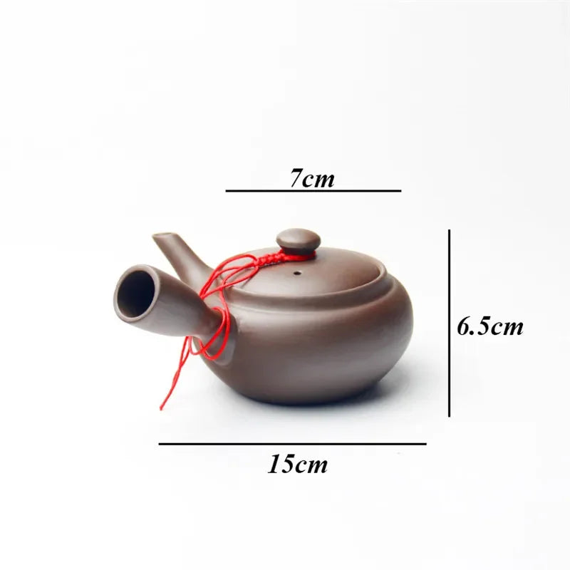 Elegante tetera hecha a mano de arcilla púrpura | Juego de té chino Kung Fu