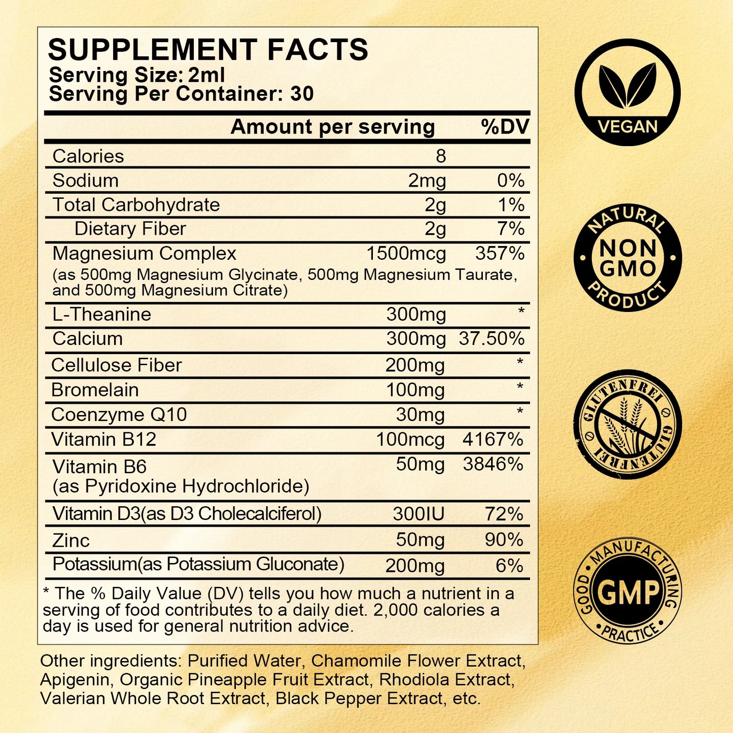 Magnesium Glycinate Drops | Stress Relief & Sleep Support
