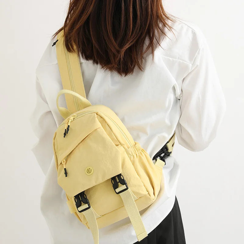 Unisex Lightweight School Backpack | Water-Resistant Nylon Bag
