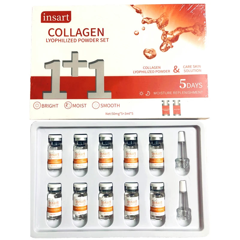 Anti-Aging Collagen Lyophilized Powder Facial Serum | Firming Set