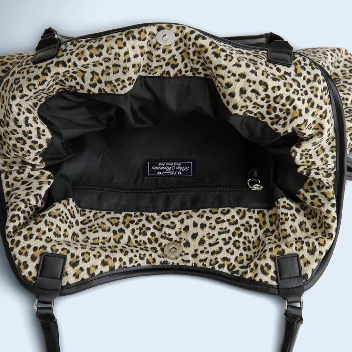 Large Capacity Leopard Print Tote Bag | Trendy Shoulder Handbag
