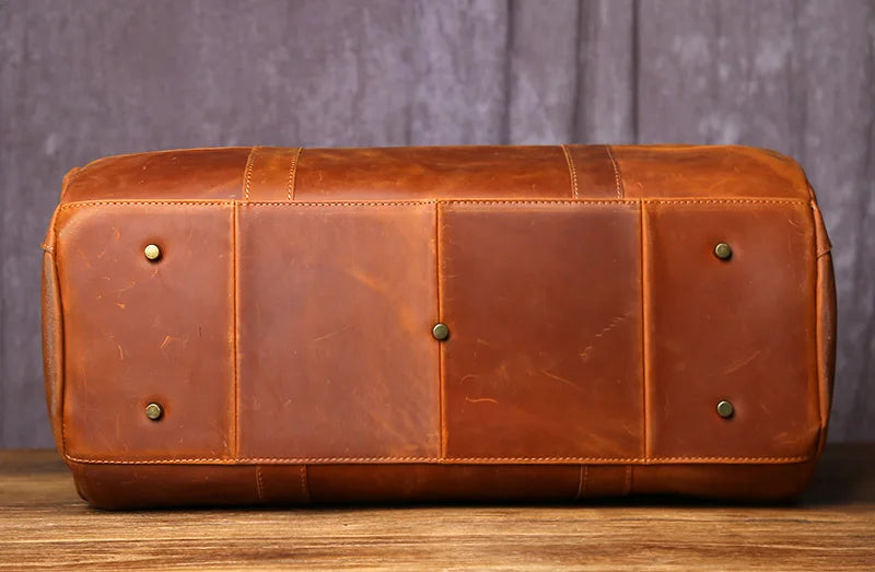 Retro Men's Crossbody Travel Bag | Genuine Leather Handbag