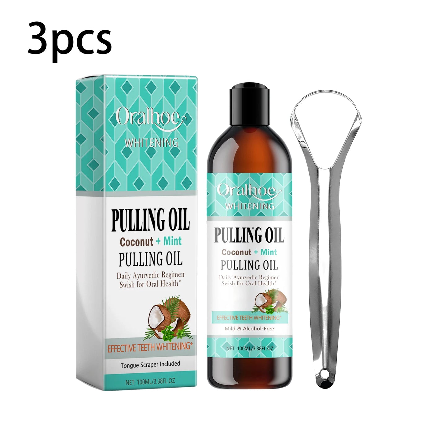 Coconut Mint Pulling Oil Mouthwash Kit | Fresh Oral Care Solution
