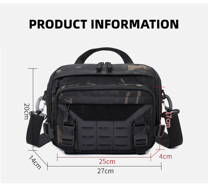 Bolso cruzado táctico para hombre | Perfecto para viajes y uso al aire libre