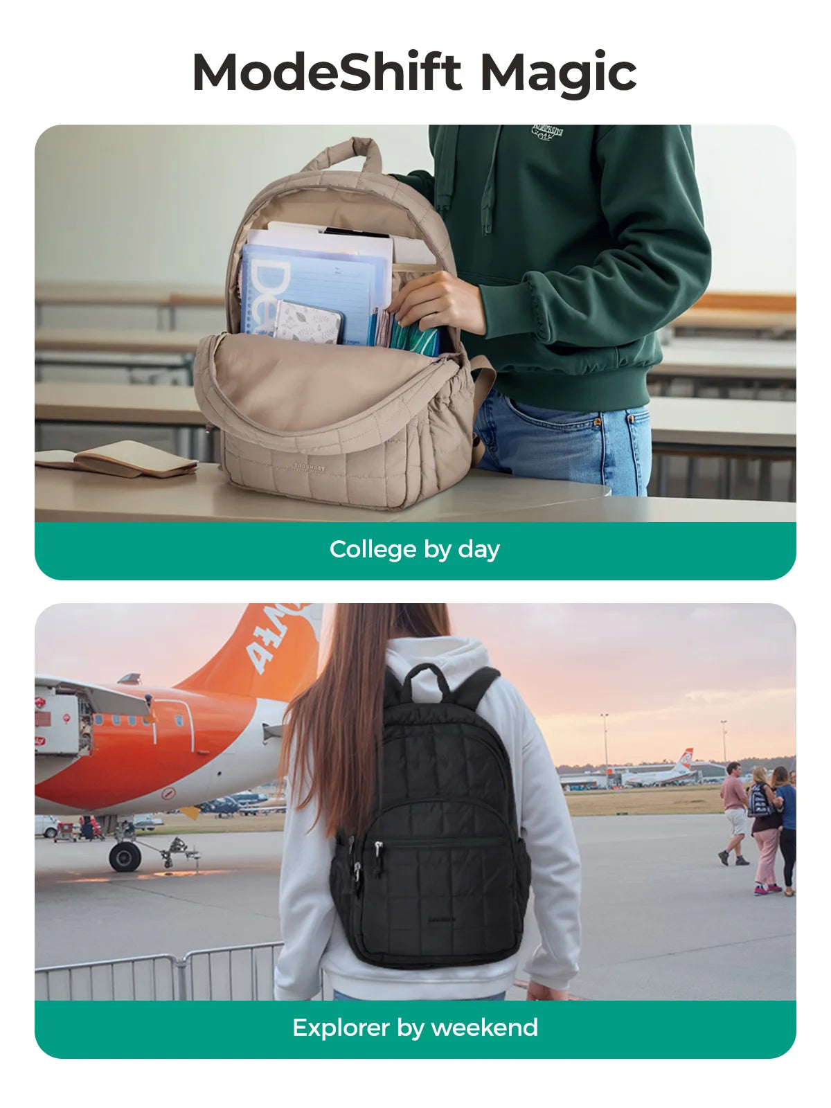 Stylish Water-Resistant Women's Travel Backpack | Perfect for College