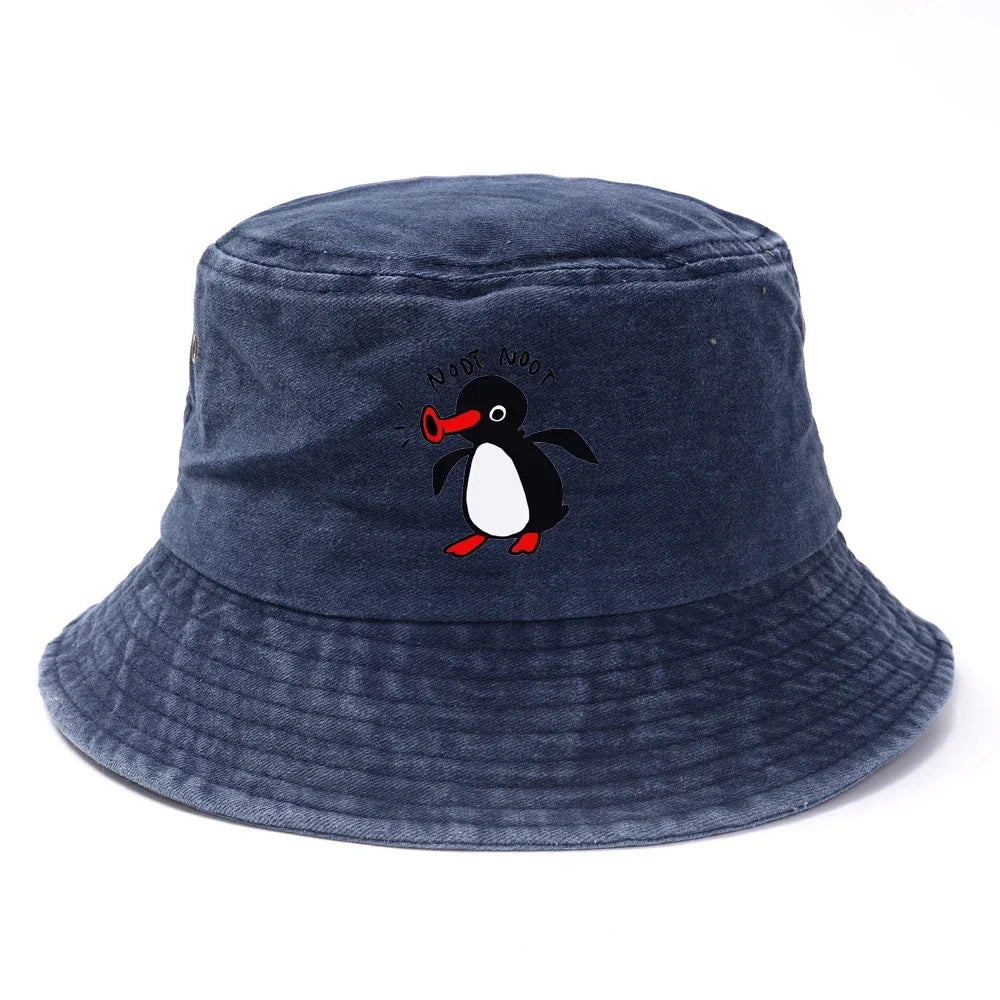 Reversible Summer Penguin Bucket Hat for Men & Women | Sun Protection