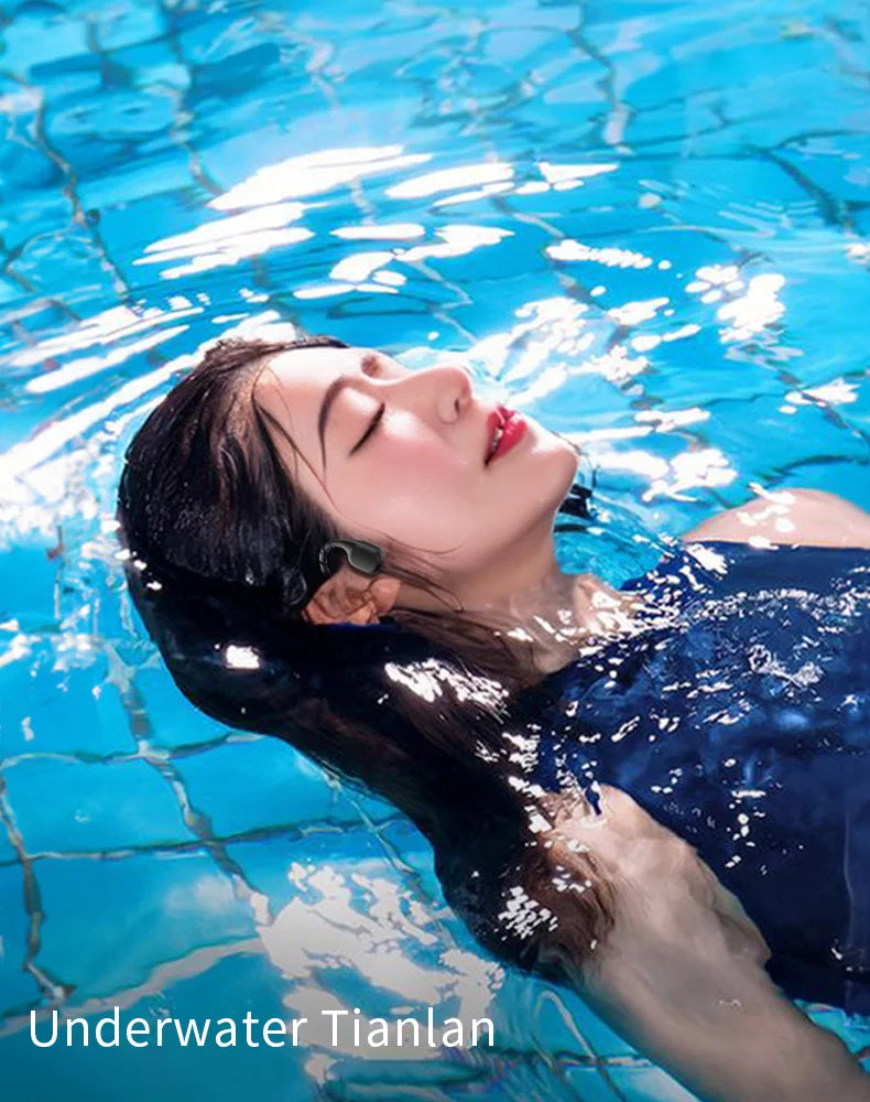 IPX8 Waterproof Bone Conduction Headphones | Open-Ear Bluetooth