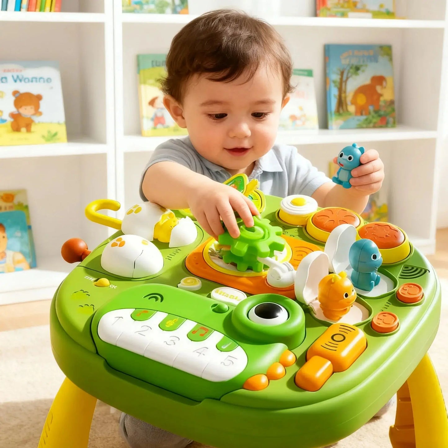 Multi-Functional Educational Dinosaur Music Learning Table Toy
