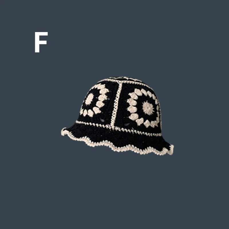Women's Flower Crochet Bucket Hat | Handmade Spring Summer Style
