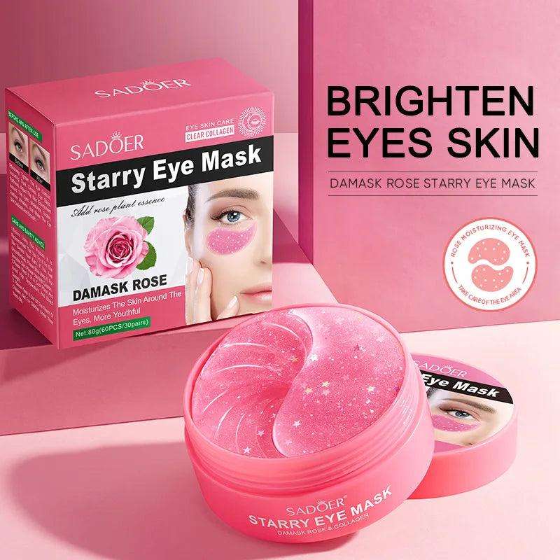 Rose Collagen Eye Mask Patches Moisturizing Firming Eye Care