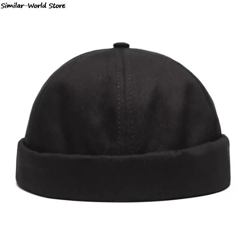 Unisex Vintage Dome Brimless Beanie | Trendy Winter Docker Hat