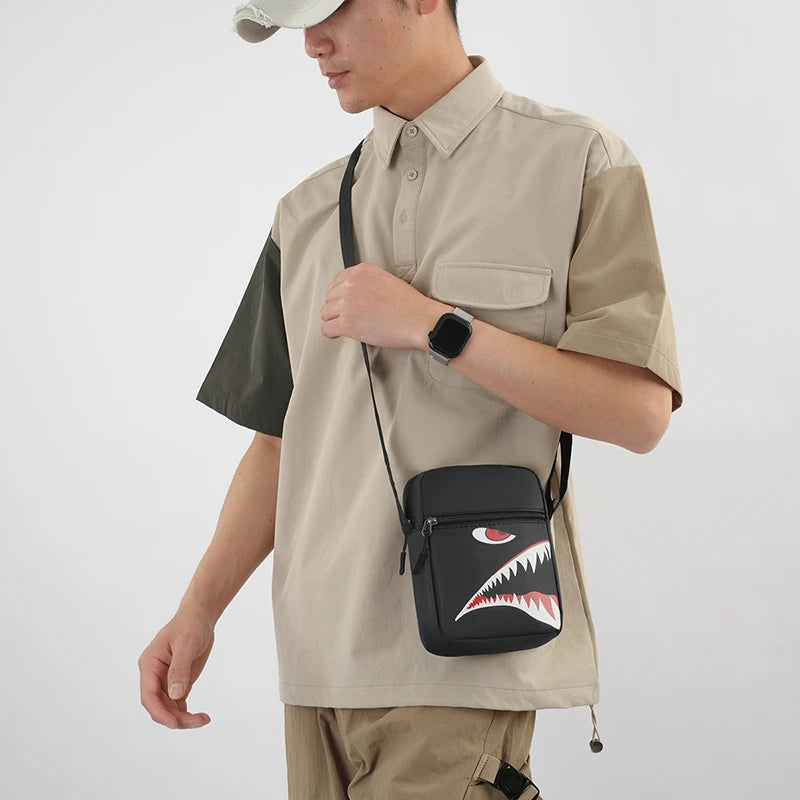 Men's Casual Oxford Crossbody Bag | Stylish Adjustable Travel Pouch