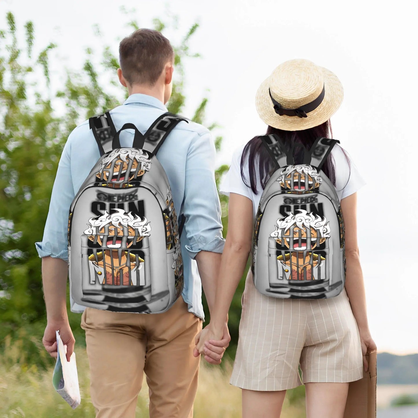 Fashionable Anime One Piece Backpack | Retro Washable Rucksack