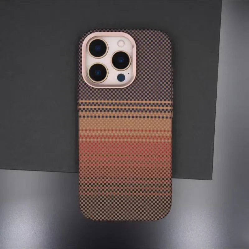 Luxury Carbon Fiber MagSafe Phone Case for iPhone Pro Max Models