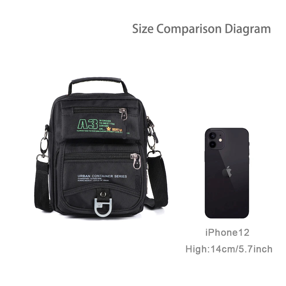 Men's Multifunction Waterproof Messenger Bags | Casual Travel Packs