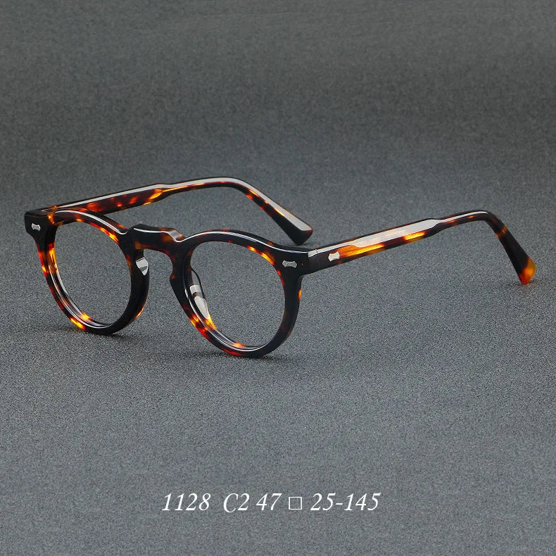 Personalized Retro Round Frame Anti Blue Light Glasses - 2026