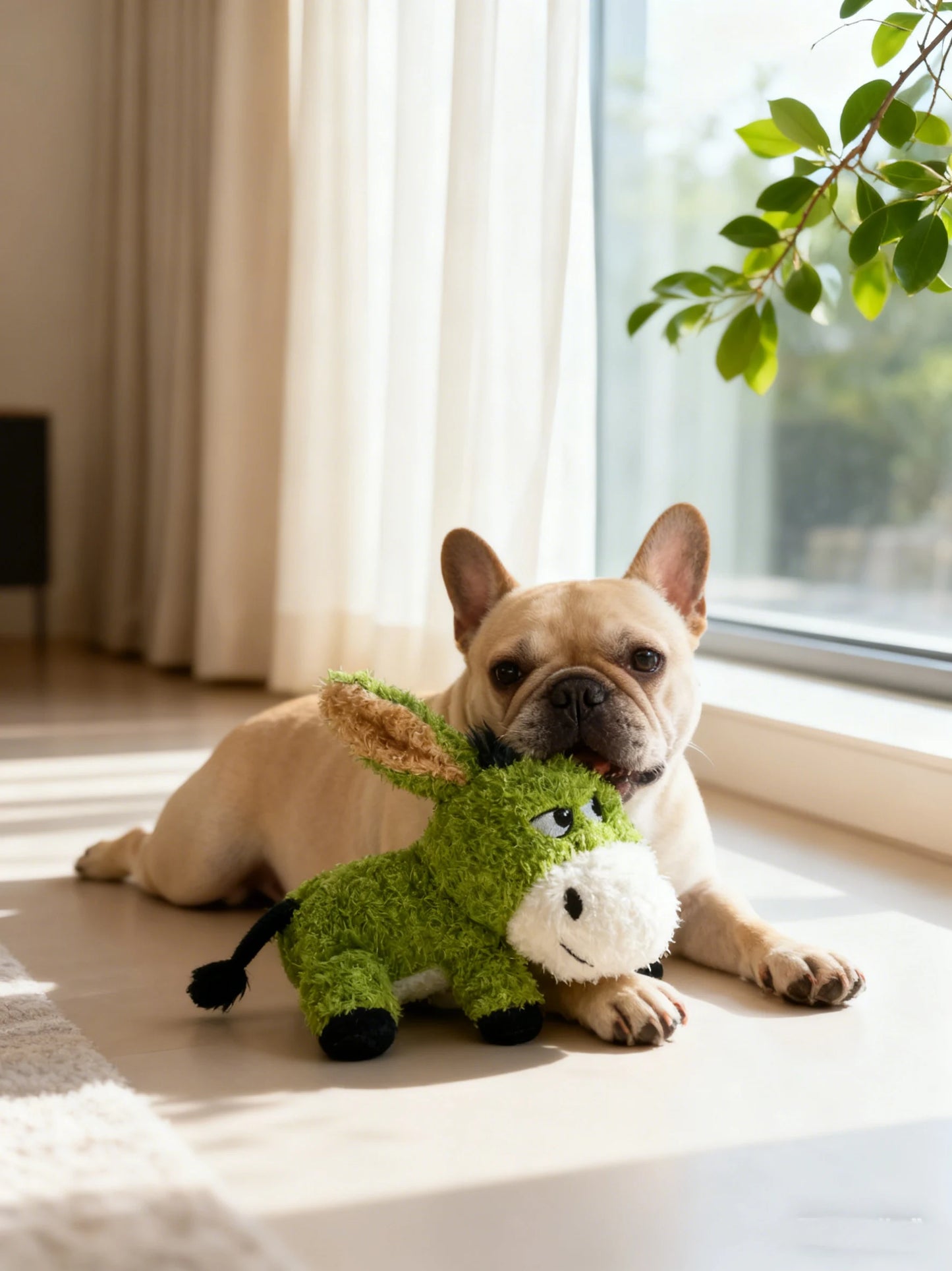 Chew-Resistant Interactive Plush Dog Toy | Comfort & Fun