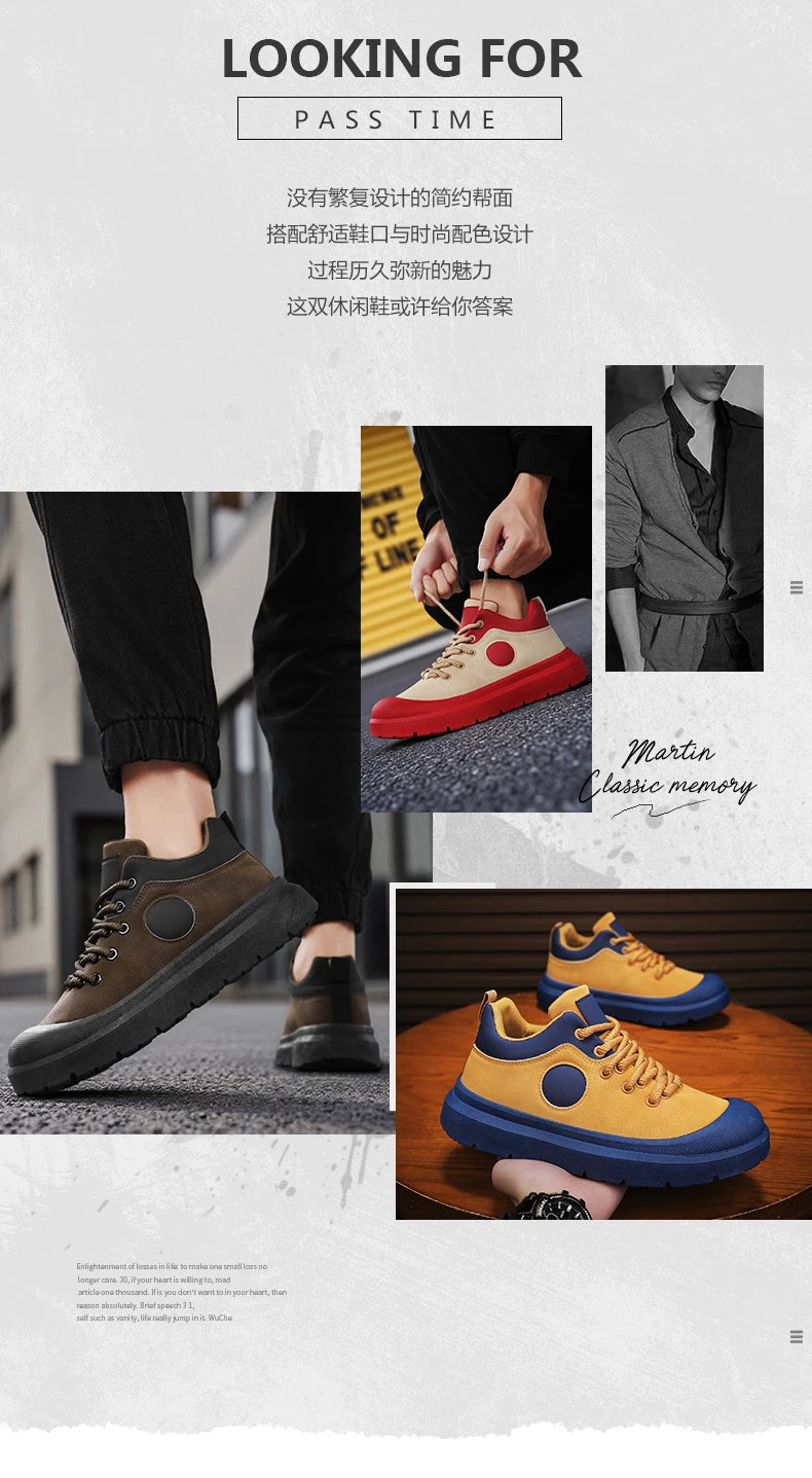 Men's Mid-Top Casual Ankle Boots | Stylish & Durable Sports Shoes