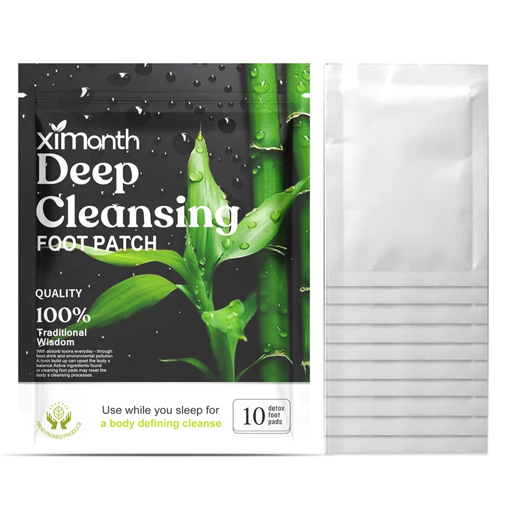 Natural Detox Foot Patches for Stress Relief & Deep Sleep