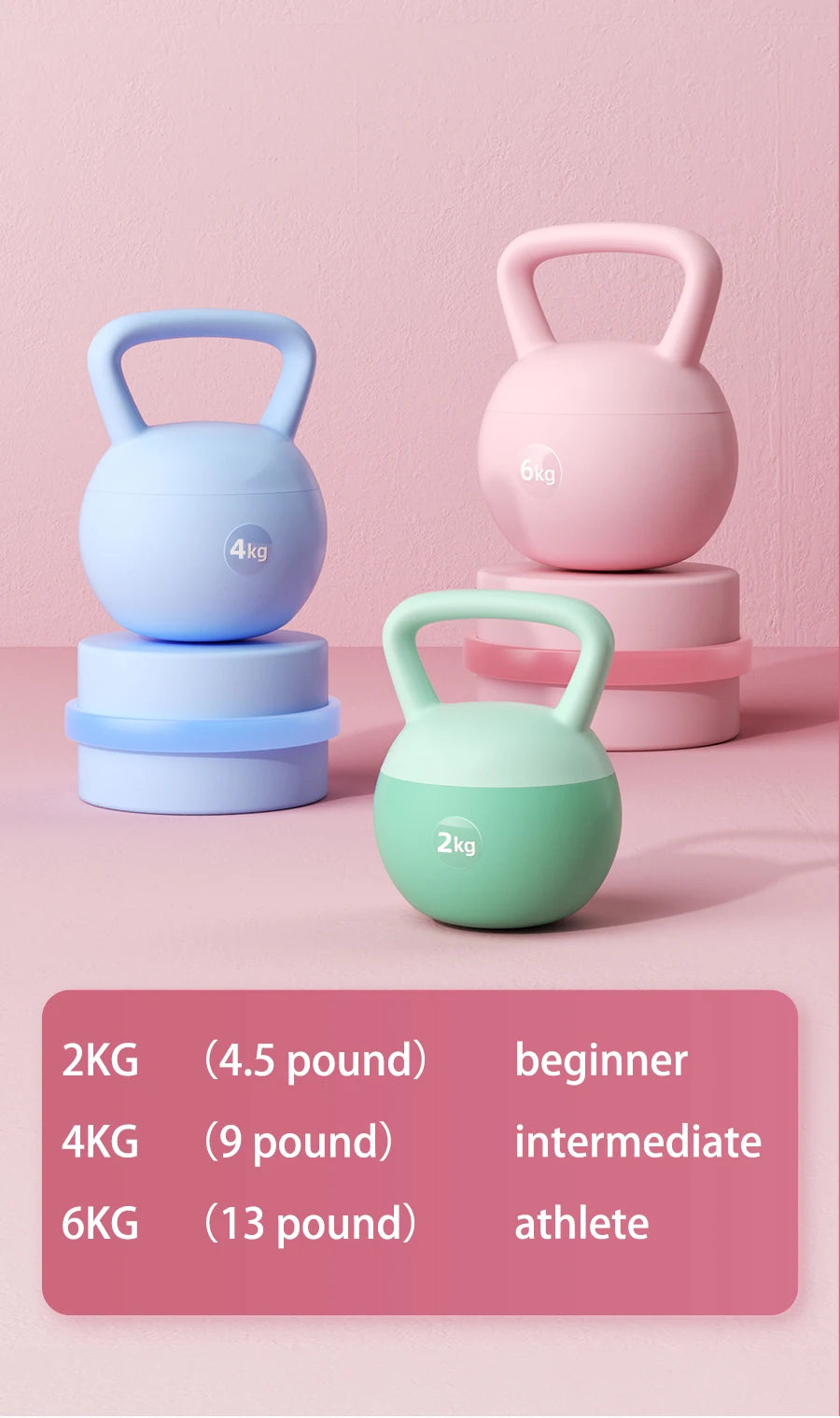 Soft Kettlebells with Impact-Resistant Base | Home Workout Gear