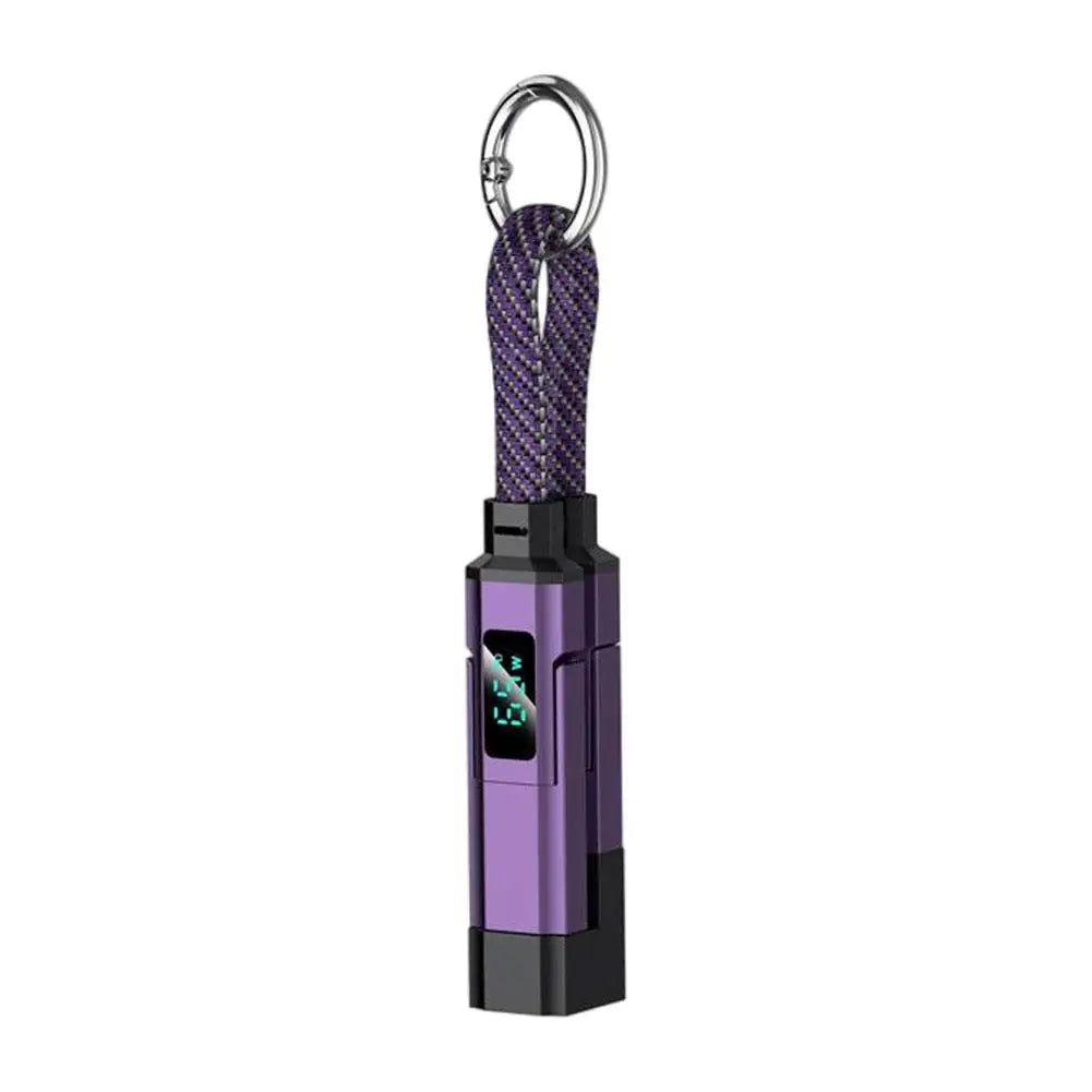 4 in 1 Keychain Charging Cable | Versatile USB C Cable with Display