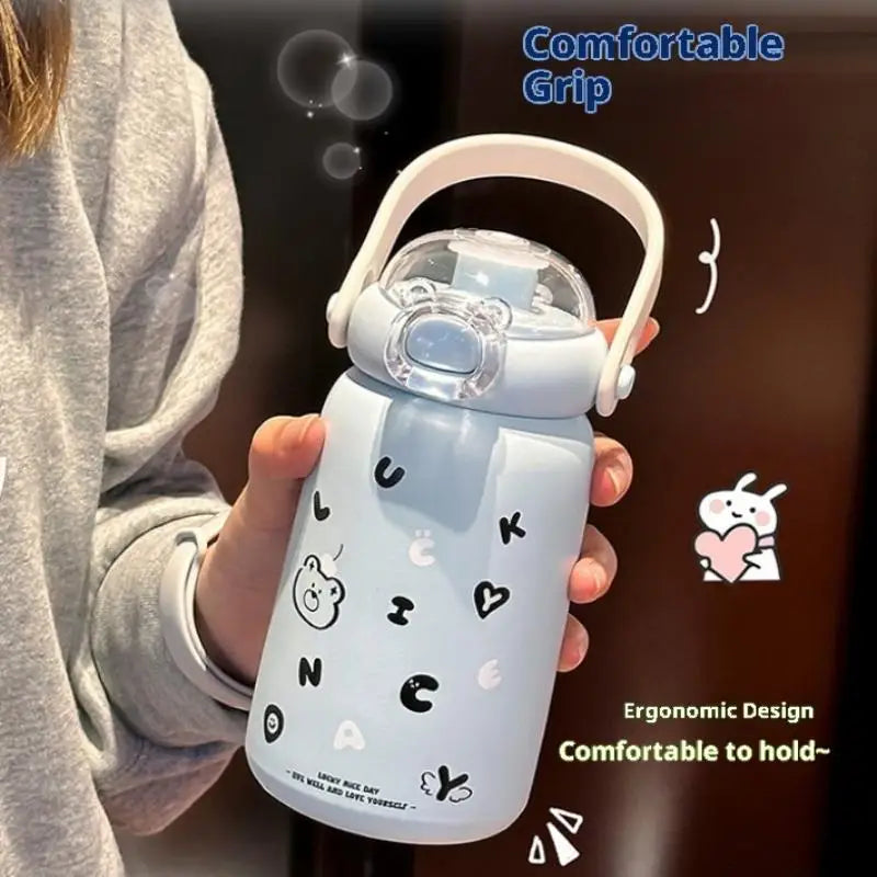 Cute Portable Stainless Steel Thermos Cup for Kids | Durable Drinkware