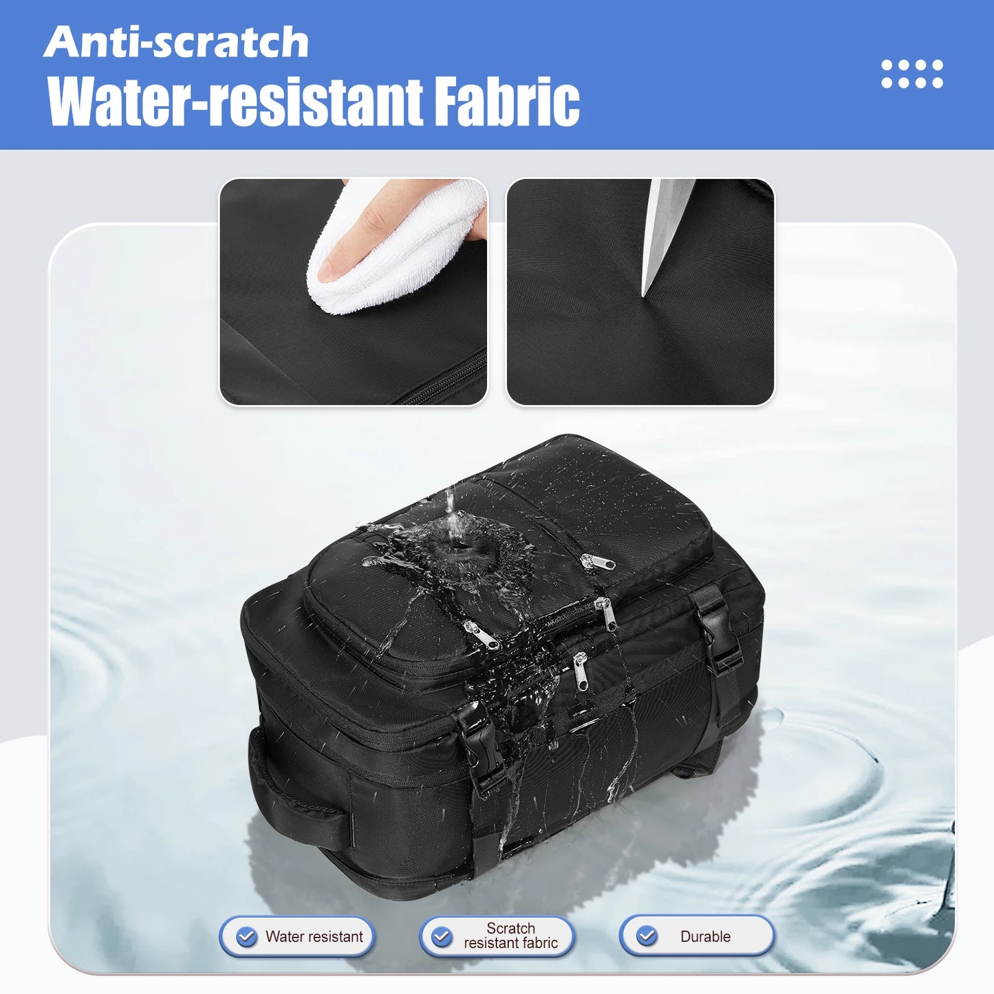 Versatile Travel Backpack | Cabin Laptop Bag with Vacuum Storage