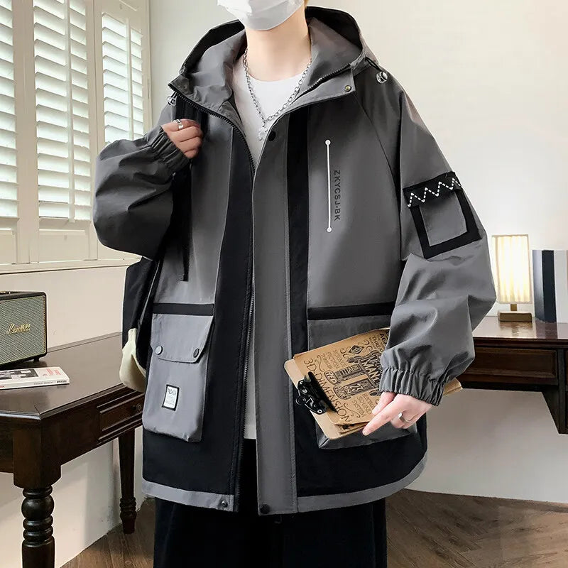 Classic Men's Hooded Casual Jackets | Stylish Windproof Coats
