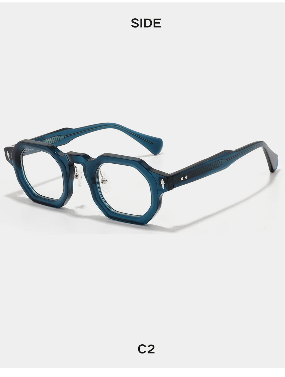 Stylish Hexagonal Acetate Eyeglasses Frames for Men & Women