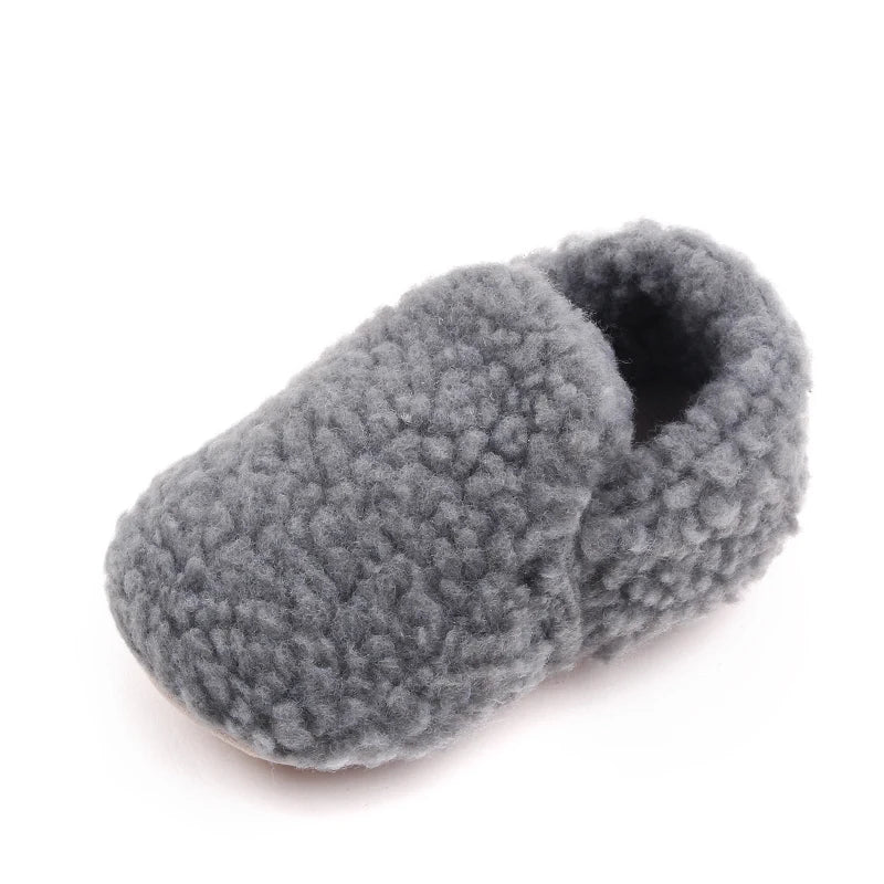 Soft Cotton Baby Prewalking Shoes | Non-Slip Winter Footwear