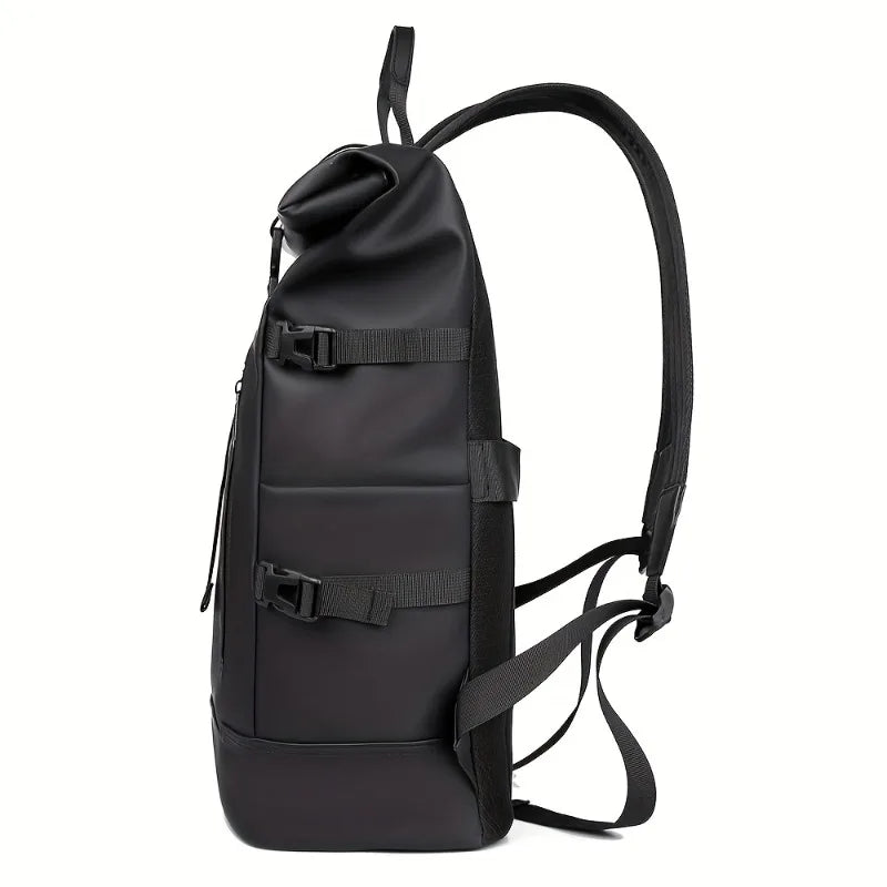 Trendy Rolled Up Backpack for Men | Large Capacity Travel Bag