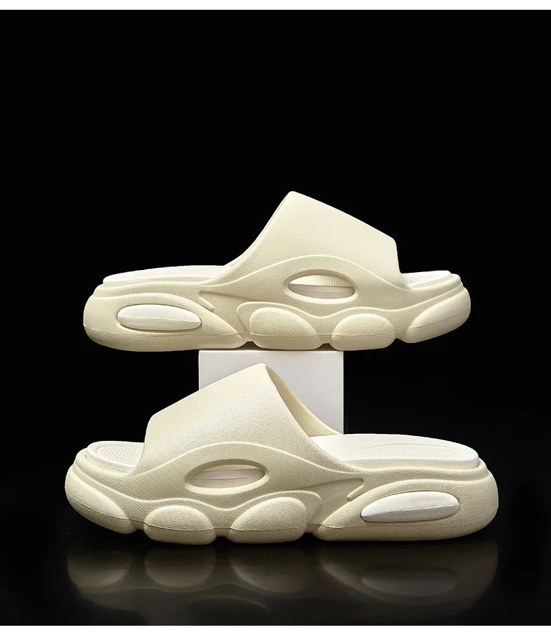 Men's Summer Sandals - Soft Cloud House Platform Slides for Beach