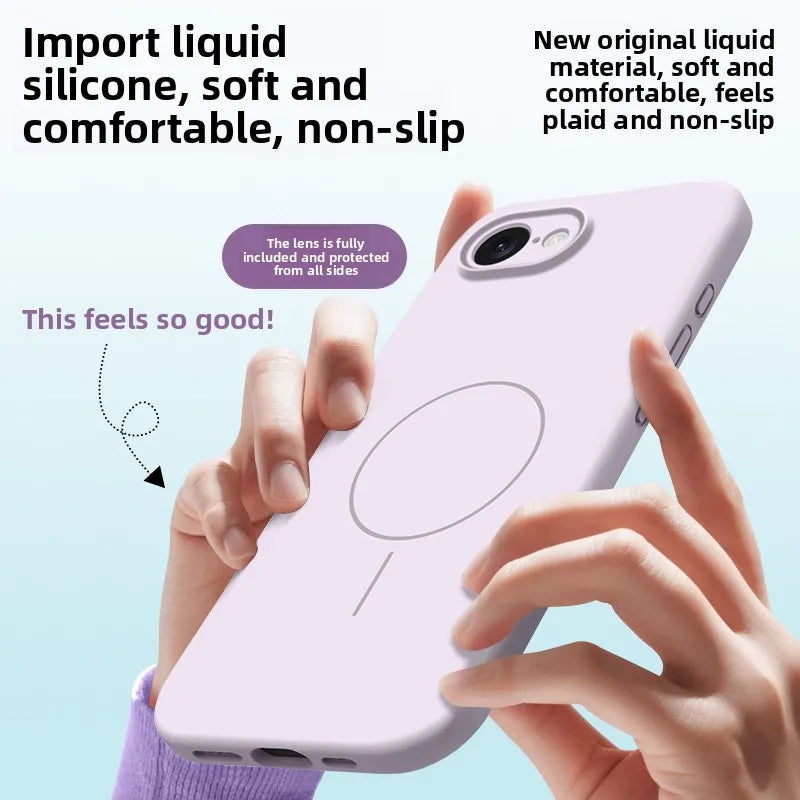 Magnetic Silicone Case for iPhone 17e & 16e | Drop-Proof & Stylish